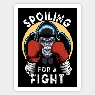 Spoiling for a fight - Boxing Gorilla Sticker